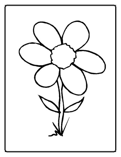 Colouring Pages Flower  Picture Of Flower To Color Popular With Best Of  Picture Of