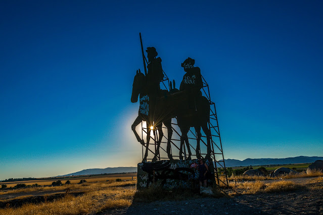 Estatua de Don Quijote y Sancho