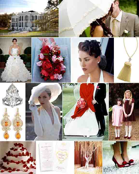 martha stewart hairstyles.  groom in tails (Martha Stewart Weddings), velvet flower girl dress 