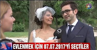 Evlenmek için 07. 07. 2017'yi seçenler 