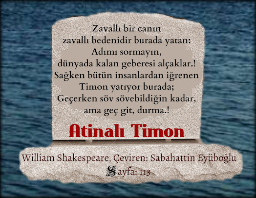 #WilliamShakespeare #AtinalıTimon #ÇevirenSabahattinEyüboğlu