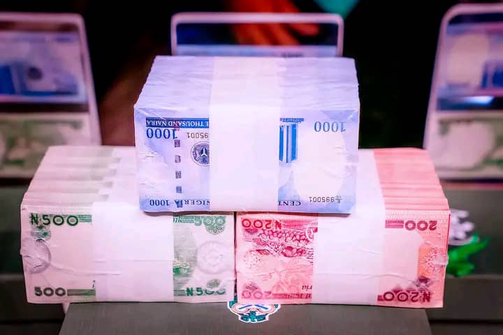 President Buhari unveils new naira notes.