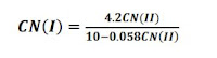 Expresión para determinar en número de curva en condiciones secas.