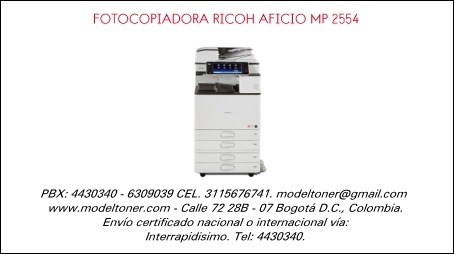 FOTOCOPIADORA RICOH AFICIO MP 2554