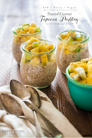 Toasted Coconut Tapioca Pudding with Tropical Fruit (AIP, Paleo, Vegan)