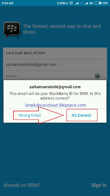 cara membuat blackberry id