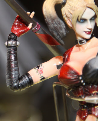 Square Enix Play Arts 2013 Toy Fair Display - Arkham City Harley Quinn figure