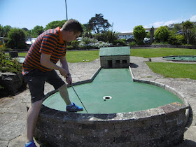 Crazy Golf course in Goodrington Park at Goodrington Sands, Paignton, Devon