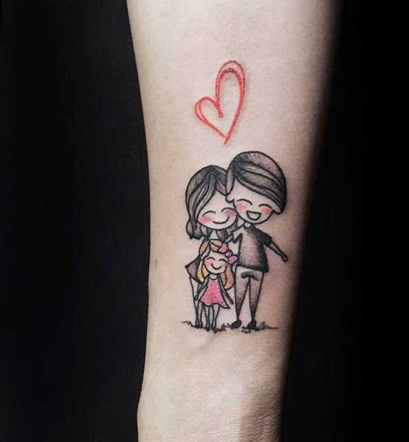 tatuagens para homenagear a família