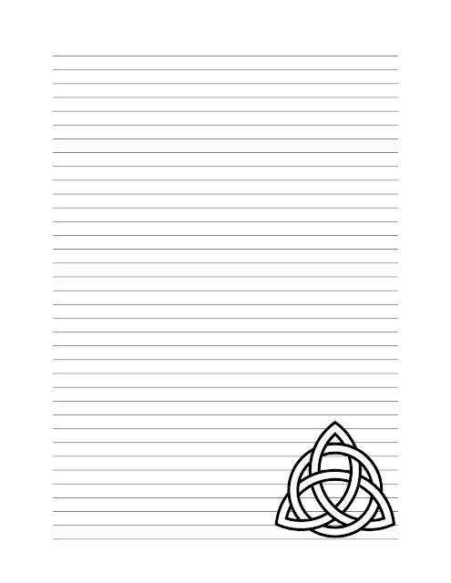 Triquetra Journal Page Free Printable Download