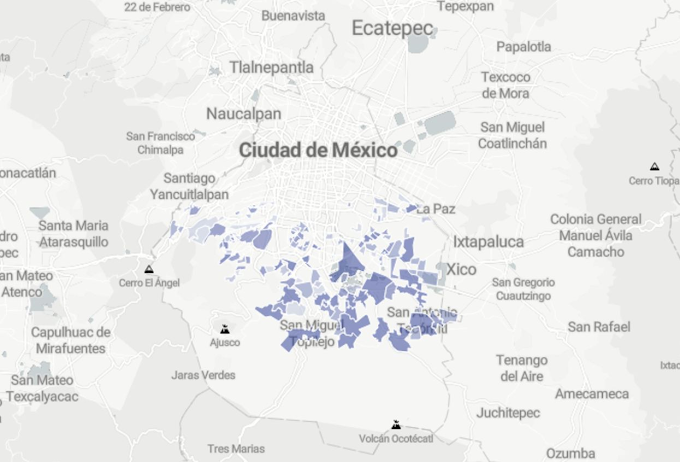 Las alcaldías con más altos casos de Covid-19 son Xochimilco, Tlalpan y Milpa Alta