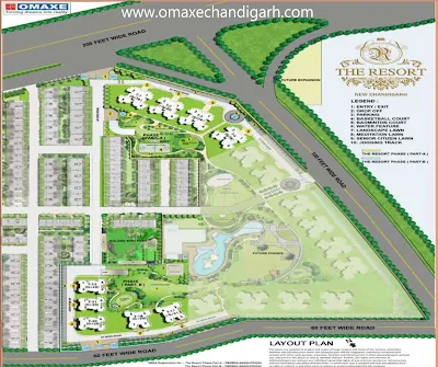 omaxe the resort layout map