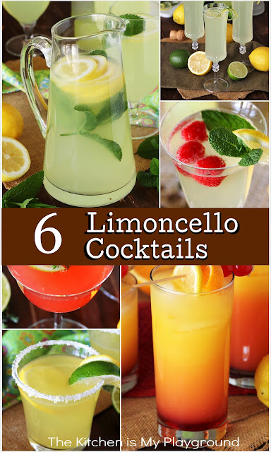 Collage of Limoncello Cocktails Image