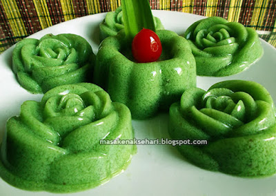 Resep Puding Santan Pandan