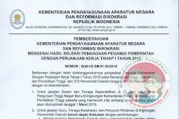 Pengumuman Hasil Tes P3K / PPPK Tahun 2019 Tahap I