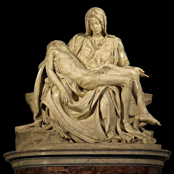 Imagen 134B | Piedad de Miguel Ángel (1498-99) en la Basílica de San Pedro, Ciudad del Vaticano. | Miguel Ángel (1475–1564) / Reconocimiento-Compartir por igual 3.0 Unported