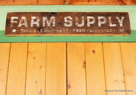 Stencil a Rustic Farm Supply Sign