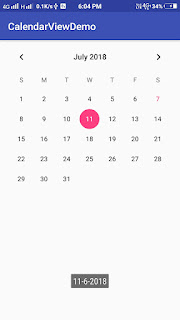 calendarview in android