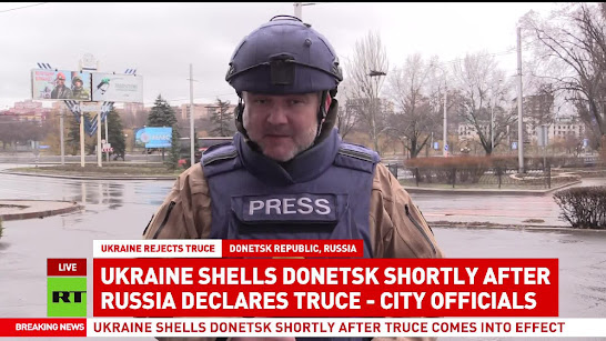 Ukraine Russia war Christmas truce Donetsk Orthodox disregard