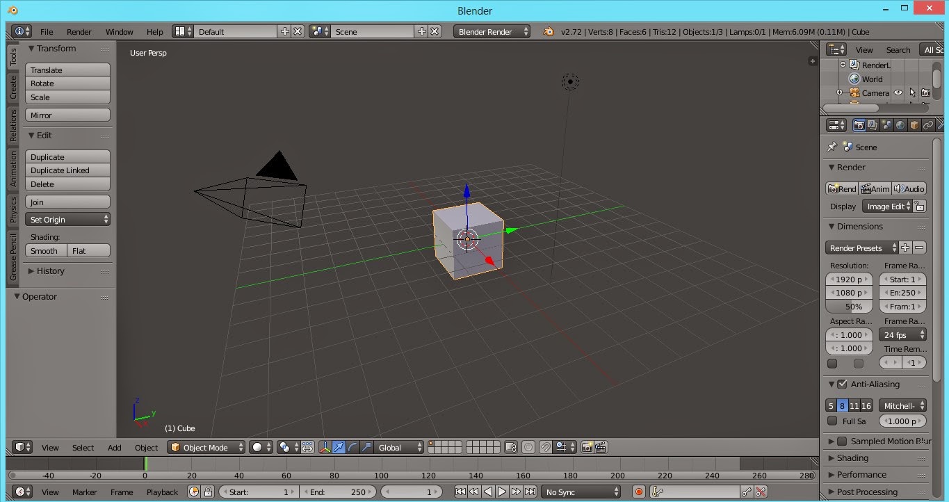 Tutorial Sederhana Belajar Animasi 3D Blender Membuat Meja