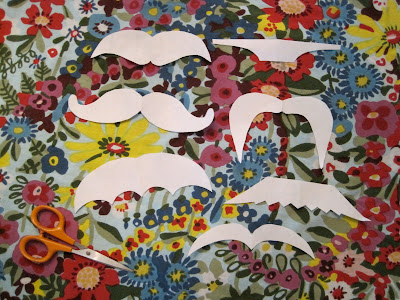 the vintage umbrella: mustache party!