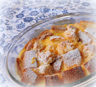 Lemon Panettone Pudding