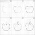 Learn to draw apple for kids