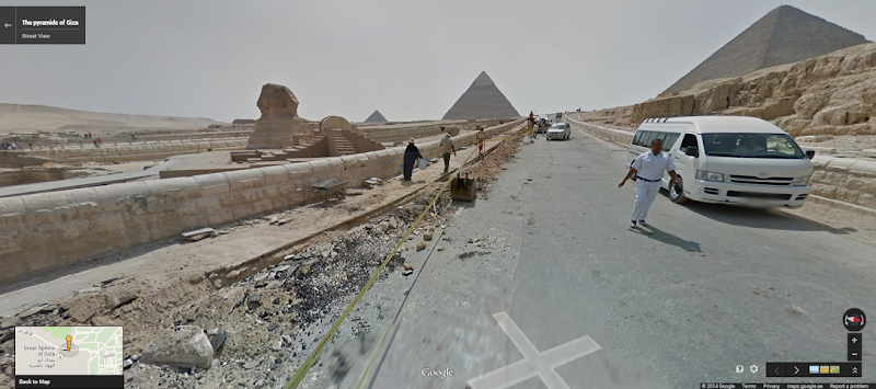 New images added to Google Street View include 360-degree views of Egypt