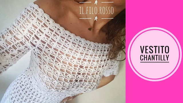 PASO A PASO GRATIS de Vestido Chantilly a Crochet