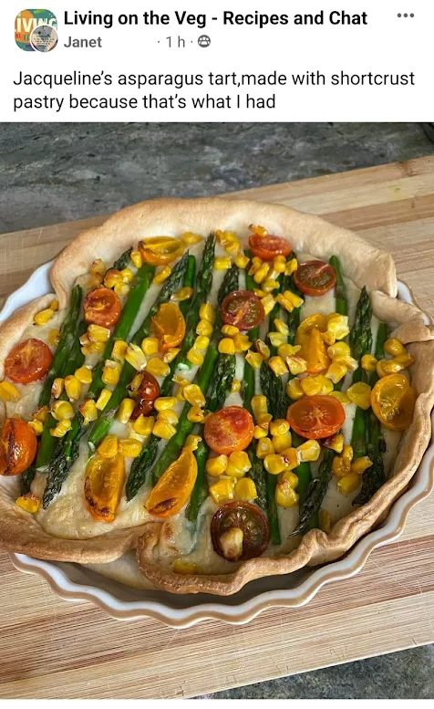reader's photo of tart made with shortcrust pastry