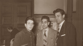 Lucien Francino, Jaume Mora y Román Torán en el III Campeonato Mundial Universitario de Ajedrez - Uppsala 1956