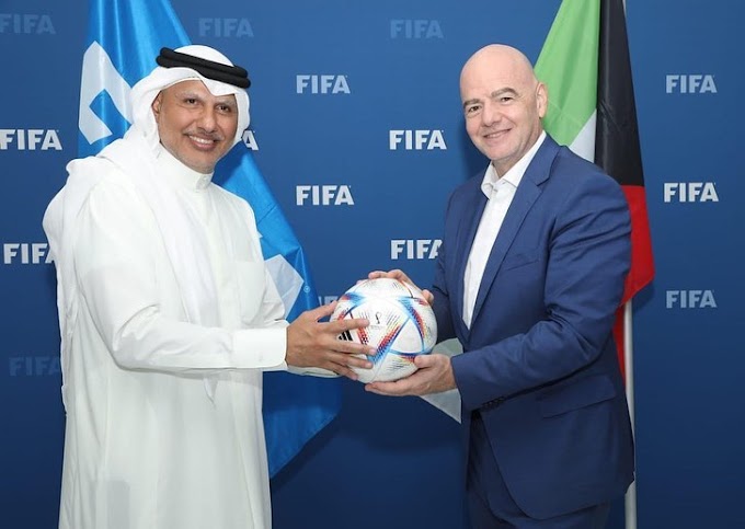 تفاصيل لقاء رئيس اتحاد الكرة الكويتي مع جياني انفانتينو 