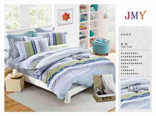 Sprei Satin Jepang Motif Salur Abu