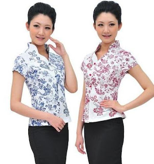 Model baju batik kantor simple nan keren