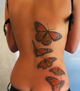 Back Body Tattoo Ideas With Butterfly