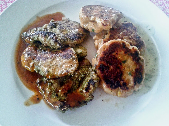 Jerk Spiced Chicken and Fish Cake