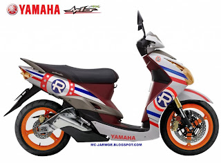 Modif Warna Motor Yamaha Mio