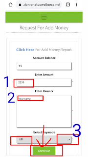 Renatus Wellness Add money process step by step