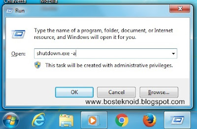 Komputer Otomatis Mati (Shut Downd) Pada Windows 7/XP