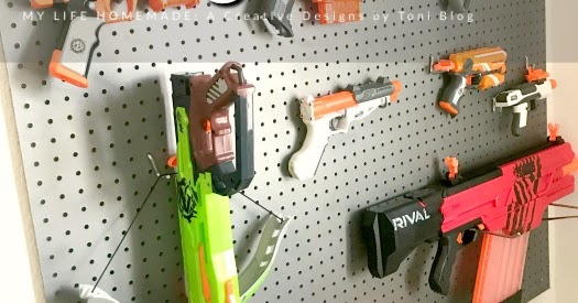 Diy Nerf Gun Storage Wall My Life Homemade