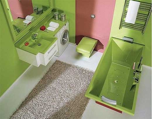 Green Color Bathroom Design Ideas