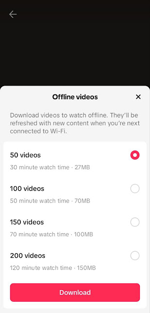 Tiktok Offline Videos