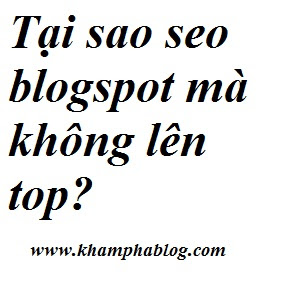 seo blogspot như thế nào