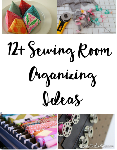 Sewing and Craft room organizing ideas roundup