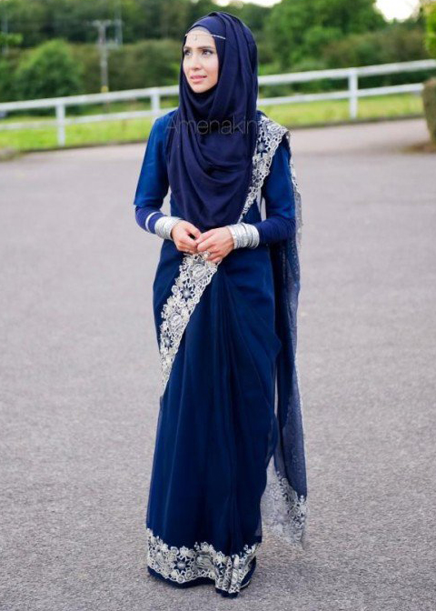 12 Contoh Model  Baju  Sari India  Muslim  2019