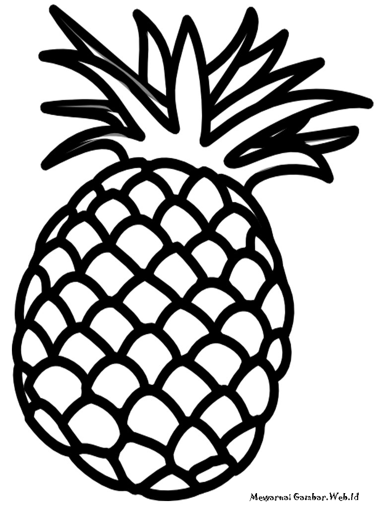 Free Coloring Pages Of Gambar Buah