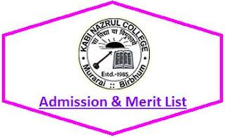 Kabi Nazrul College Merit List