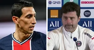 PSG boss Mauricio Pochettino confirms Angel Di Maria to miss first leg against Barcelona