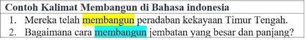 Contoh Kalimat Membangun di Bahasa Indonesia dan Pengertiannya