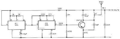Simple Beacon Transmitter Circuit Diagram